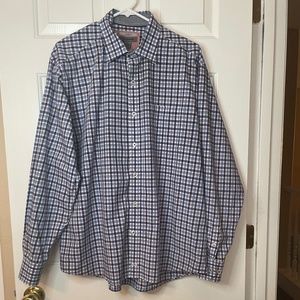 Johnston & Murphy Button Down Tailored Fit Shirt (Size XL)